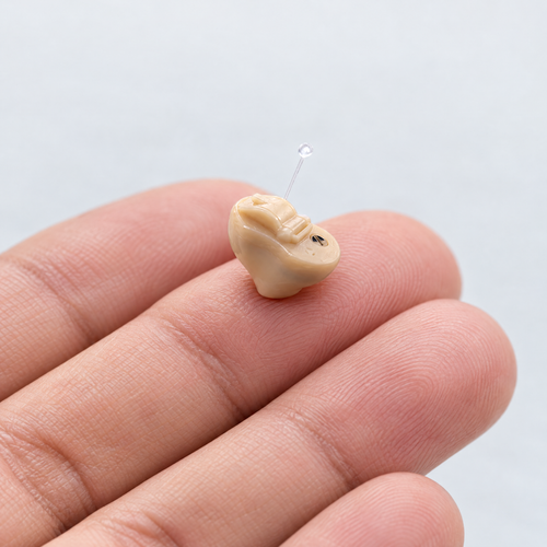 Tiny in-ear sound amplifier on a fingertip